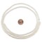 African Vinyl Beads, Ghana Vulcanite Crafts Supplies for DIY Jewelry Making, Necklaces, Bracelets (4mm, Clear)